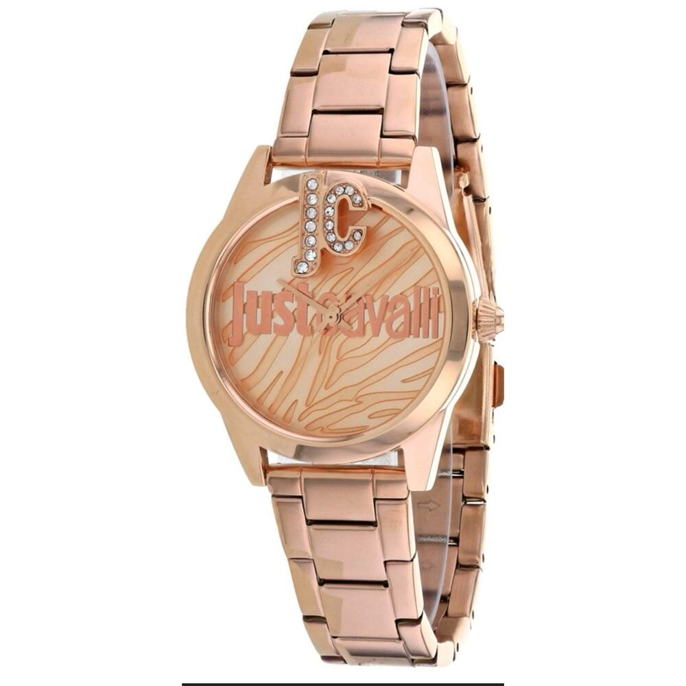 Just cavalli women Watch Rose Gold Quartz-JC1 L099M0075 New